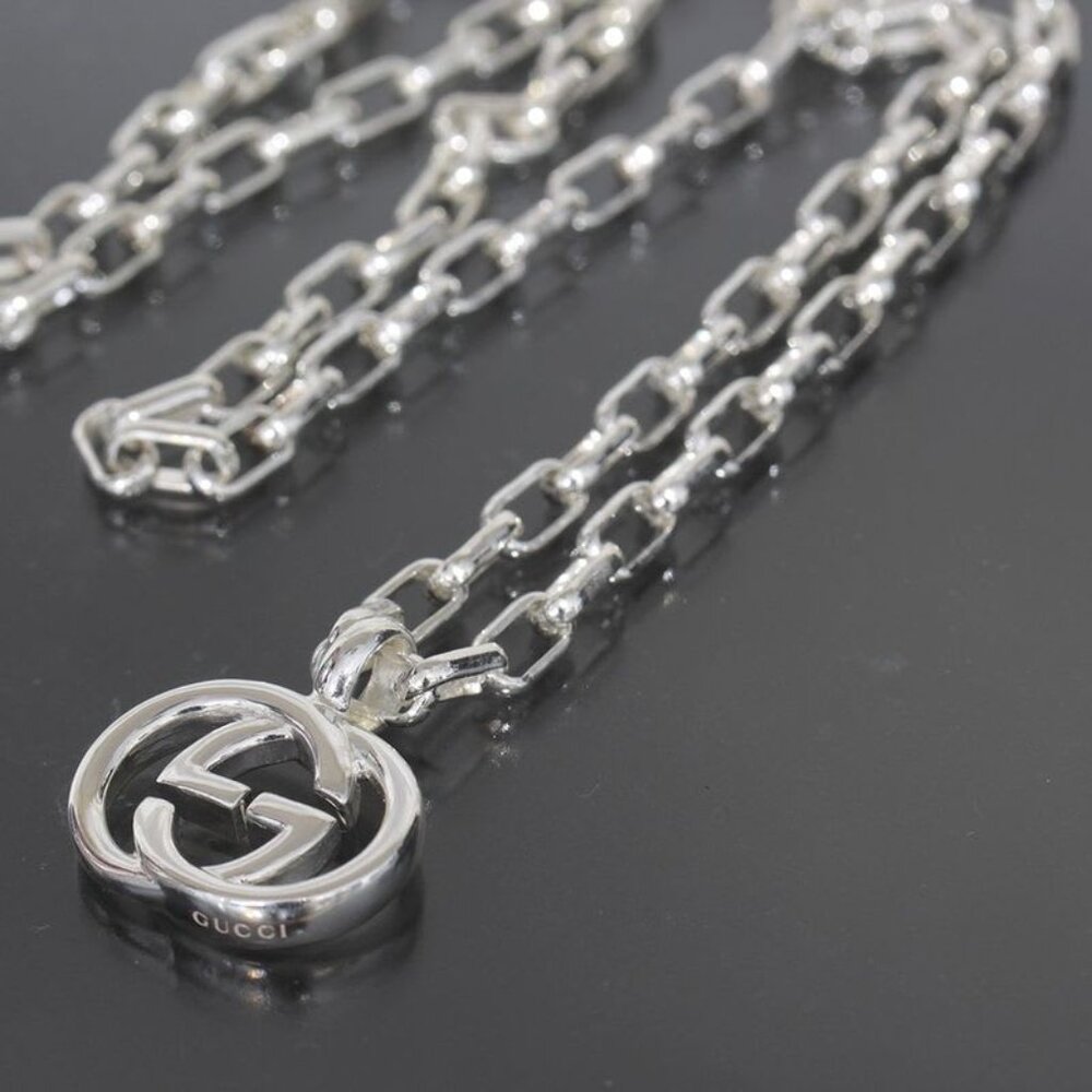 Gucci G Logo Necklace Silver 925 E1033